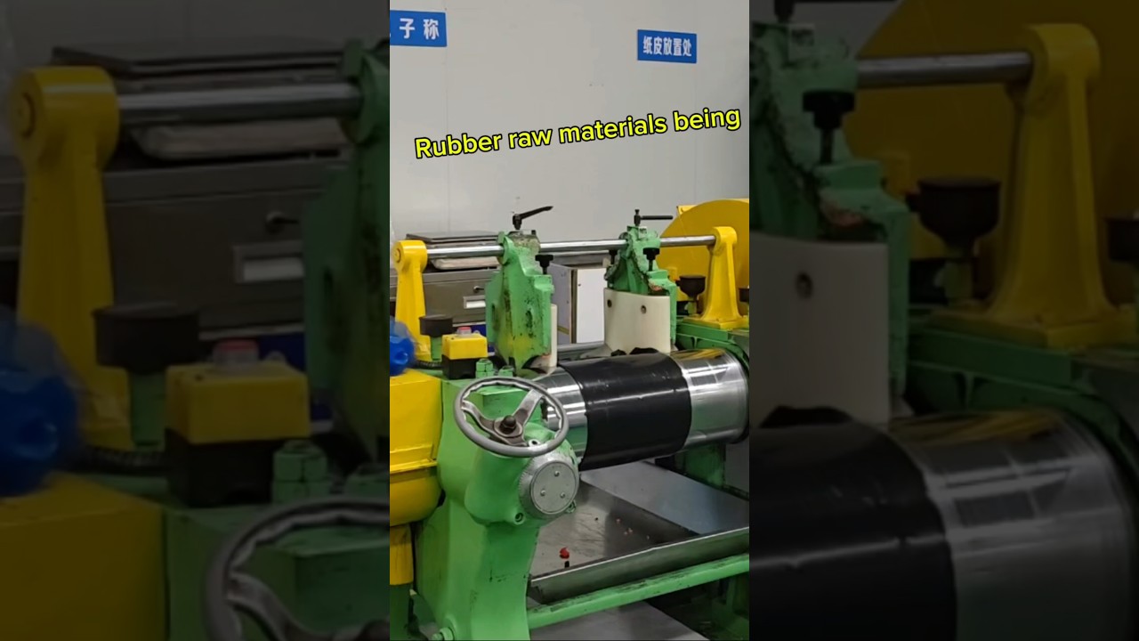 Processing and storage of rubber raw materials.