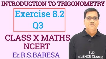 Class 10 maths | Chapter 8 | Introduction to Trigonometry | Exercise 8.2 Q3 | New NCERT CBSE #viral