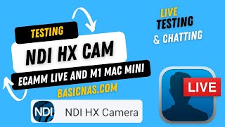 iPhone on NDI streaming with ECAMM Live