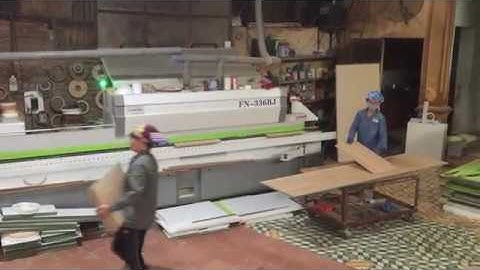 Công nghệ dán cạnh gỗ công nghiệp MDF, MFC phủ Melamin.