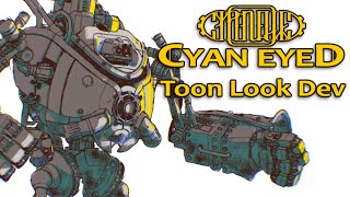Cyan Eyed 2D Anim Look Dev