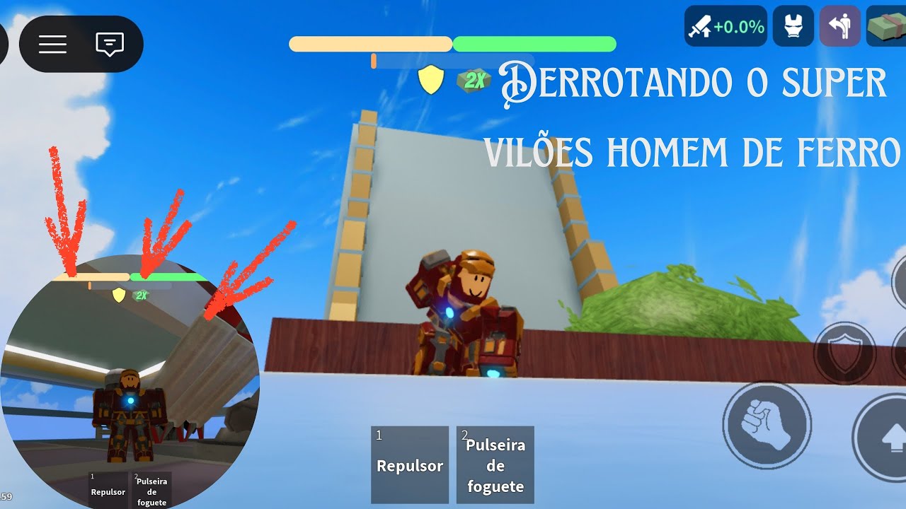 Defendendo o mundo dos super vilões homem de ferro