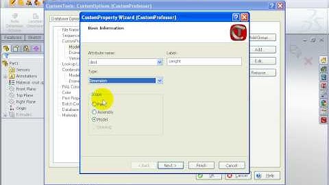 CustomTools - Tutorial CustomProperties - 10 Inserting dimensions