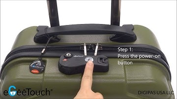 eGeeTouch - How to unlock smart luggage zipper lock using paired-NFC smart fob