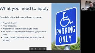 Disability Benefits Workshop on applying for a blue badge