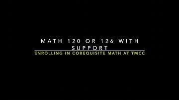 Enrolling in Corequisite Math at TMCC