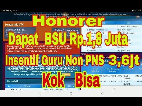 Cara Cek Penerima BSU Honorer dan Tunjangan Insentif Guru Bukan PNS login info.gtk.kemdikbud.go.id