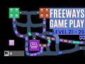 Freeways Game Gameplay Level 21 to 26 | Building the Complex Road Networks and Simulating Traffic