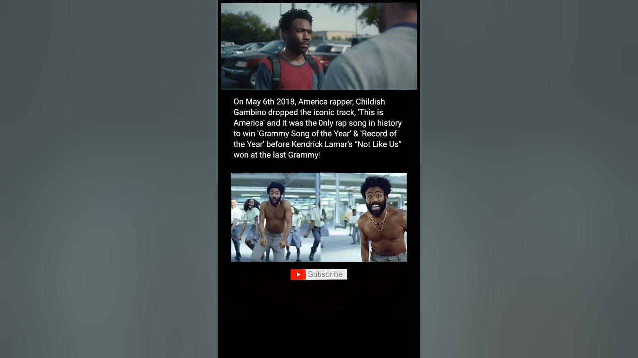 How Childish Gambino "This is America" Won Grammy song of the year.