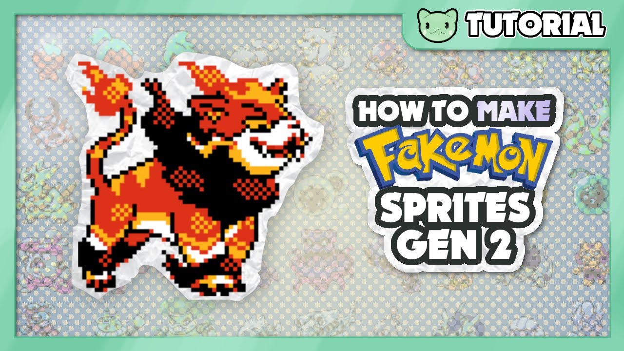 How To Make Gen 2 Sprites: Pokemon Art Guide - Youtube