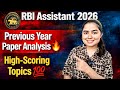 RBI Assistant 2026 | Previous Year Paper Analysis by Shivani keswani #rbi #rbiassistant #rbi2026 