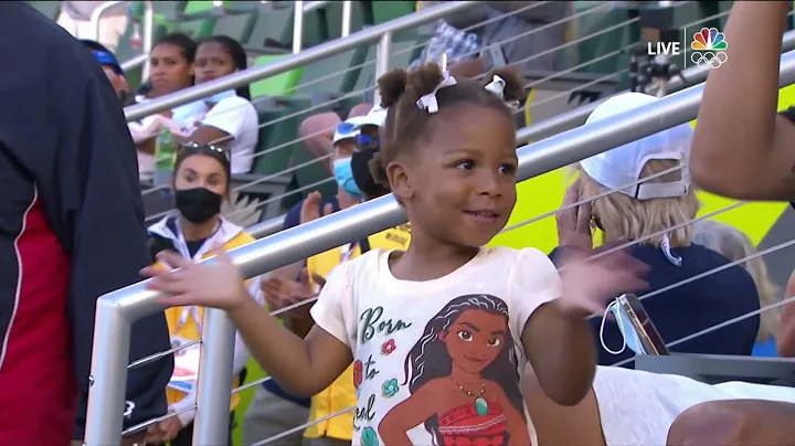 Allyson Felix Advances To 400m Final At Track and Field Trials, Daughter Cheers Her On In The Stands