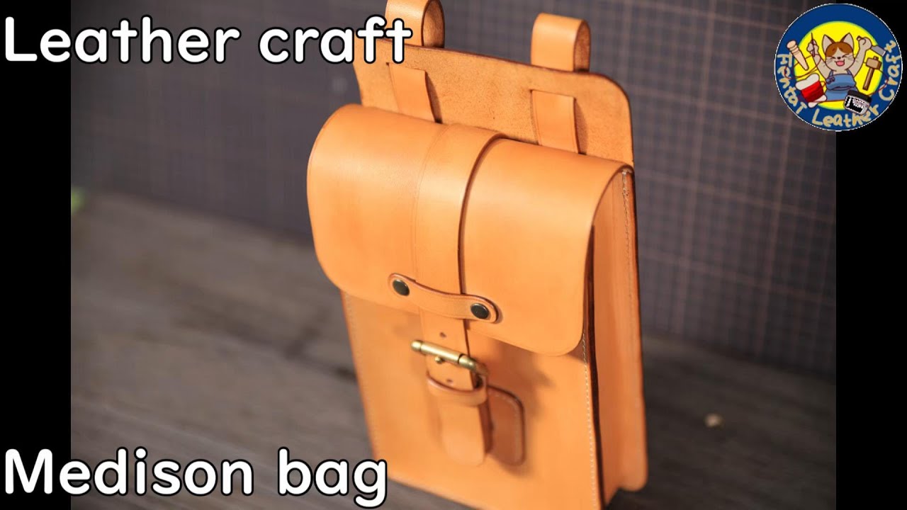 ▲ ハンドクラフトレザー　CALF メディスンバッグ　レザー　オリジナル レザーワークショップ メディスンバッグSキット ナチュラル 10.5×14.7