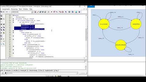 Curso VHDL.V108. Descripción: máquina de estado antirrebote (debouce). Ejecución en la plaqueta DE1.