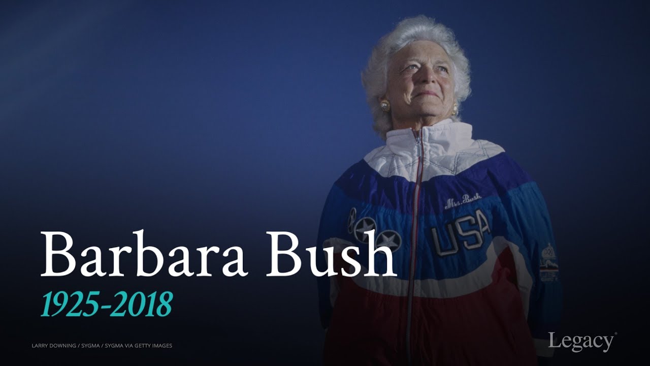 Barbara Bush (1925 - 2018), former first lady of the United States