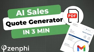 Custom AI Sales Quote Generator In Minutes (Optional: With Password Protected PDFs)