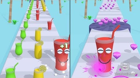 Juice Run ASMR Gameplay ! Very relaxing and satisfying All Levels Gameplay Walkthrough Android iOS