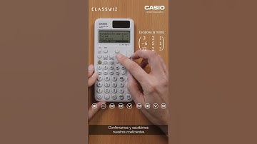 Casio ClassWiz - ¿Cómo encontrar la matriz escalonada?  #matemáticas #calculadora