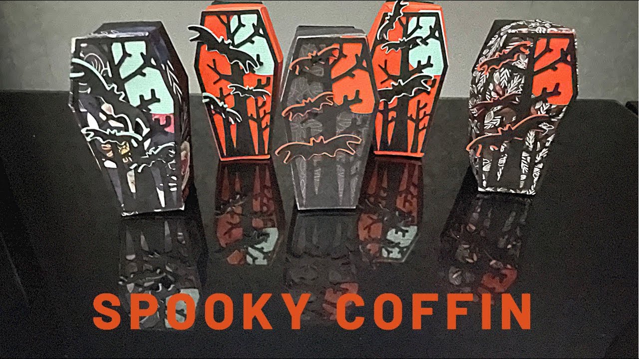Spooky Trick or Treat Coffins | Halloween Trick or Treat box | How to assemble 3D paper craft