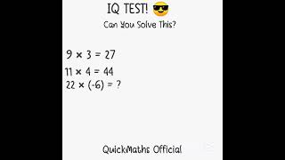Only Geniuses Can Solve This! 🧠 Can You Crack the Code? #maths #iqtest #shorts