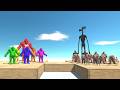 GORO COLORS TEAM VS SIREN HEAD &amp; INFERNALS TEAM TO RESCUE PINK GORO - ARBS