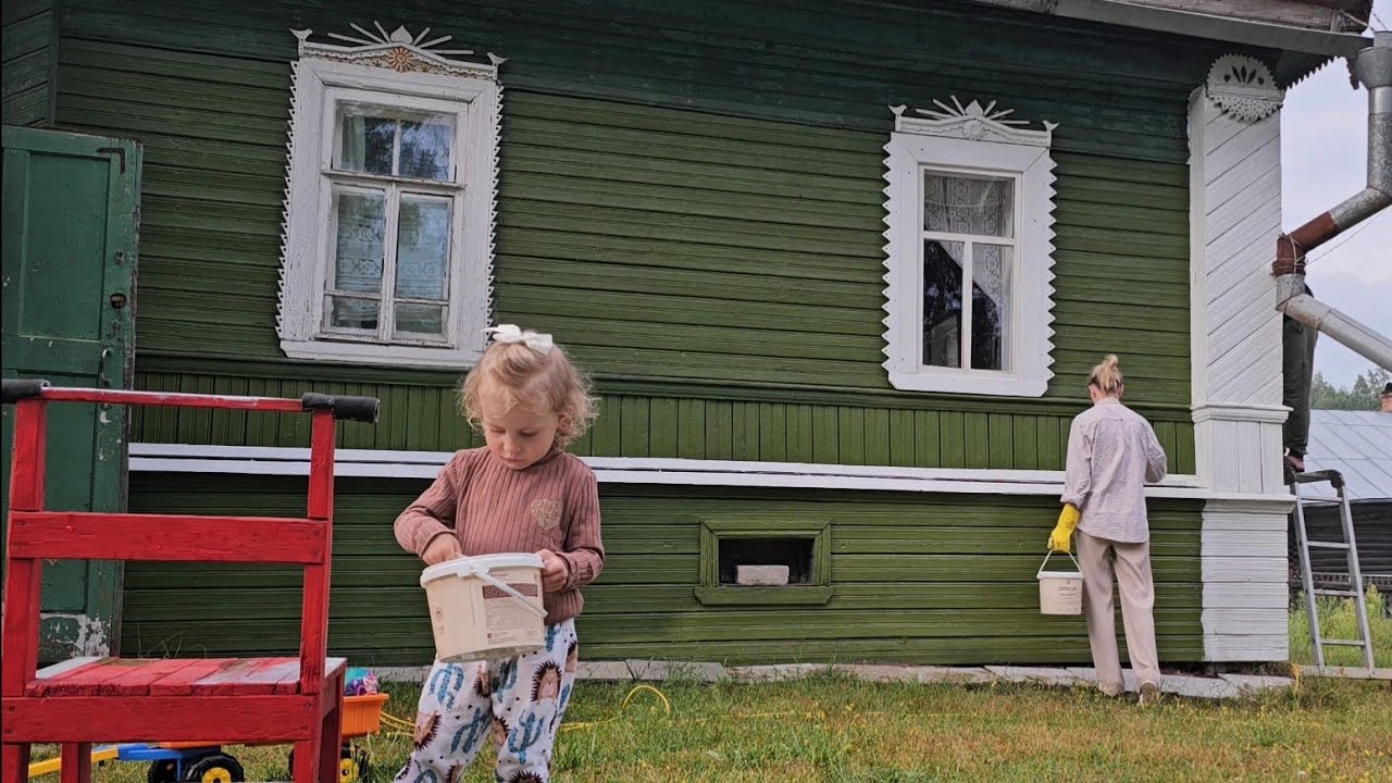 Реставрируем старый дом и отдыхаем на природе 🏡 Тихий деревенский влог 