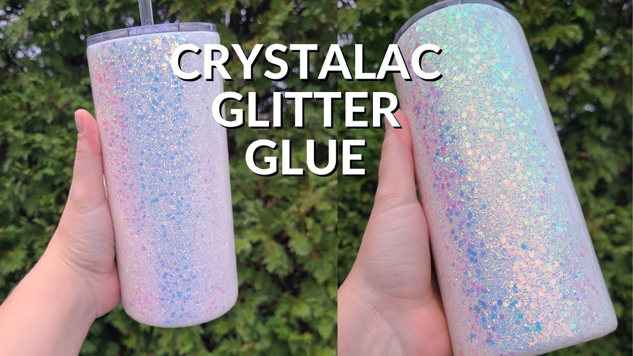 Spotify Tumbler; Basic Chunky Glitter Using Crystalac Glitter Glue from  start to finish (No Epoxy) 