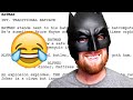 FIRST TIME READING | Batman AI Script Meme