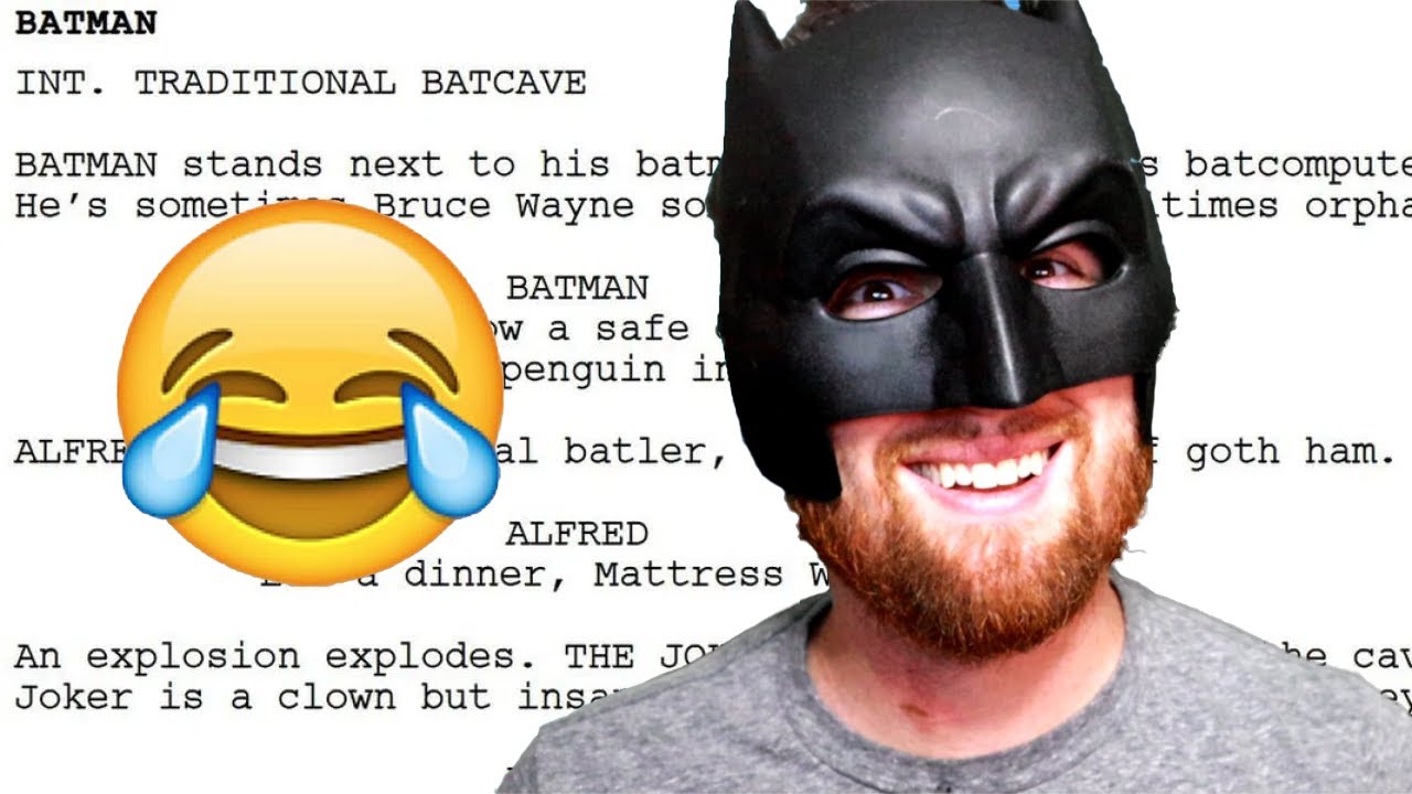 FIRST TIME READING | Batman AI Script Meme - YouTube