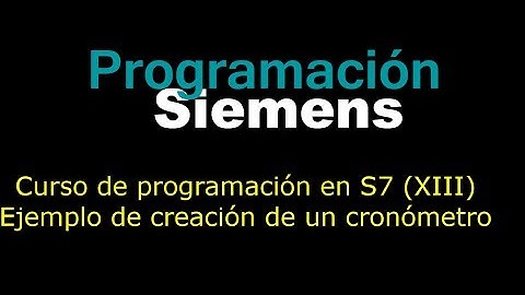 Curso de programación en S7 (XIII) - Cómo crear un cronómetro en Step 7