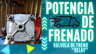 Válvula freno de aire. Relay valve pneumatic (subtitles)