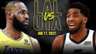 Los Angeles Lakers vs Utah Jazz | Full Game Highlights | Jan 17, 2022 | FreeDawkins