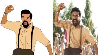 rrr - nattu nattu full song drawing meme part 2 - rrr dance - ntr - ram charan 😂