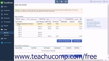 QuickBooks Online Plus 2015 Tutorial Sales Tax Reports Intuit Training