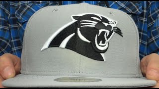 Panthers 'NFL TEAM-BASIC' Grey-White Fitted Hat by New Era