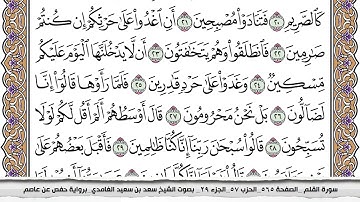 سورة القلم مكتوبة كاملة سعد الغامدي بدون اعلانات