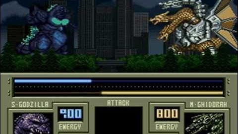 SNES - Super Godzilla - Godzilla vs. Mecha-King Ghidorah