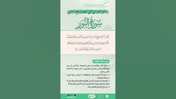زادك القرآني في شهر ربيع الثاني | سورة النور | من الآية (41) إلى الآية (42) | #القرآن #اكسبلور