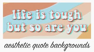 aesthetic retro quote background animations