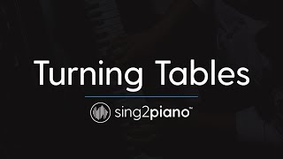 Turning Tables (Piano Karaoke Instrumental) Adele chords