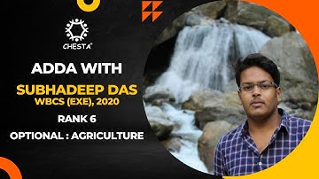 Adda with Subhadeep Das, WBCS (Exe) 2020 Batch