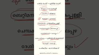 New and Old Names  || പഴയ പേരും പുതിയ പേരും | #ujwalpsc Kerala PSC