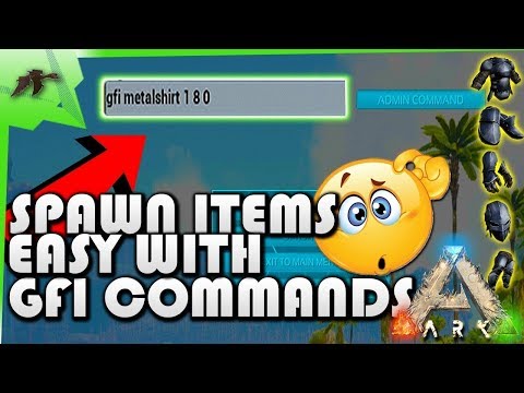 How To Use the GFI Command in Ark Survival | How To spawn items easier in Ark Survival