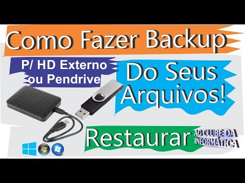 Vídeo: Como Salvar Dados Do Seu Disco Rígido