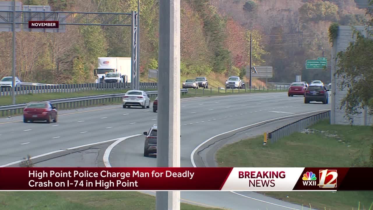 Man charged in connection to deadly I-74 crash in High Point - YouTube
