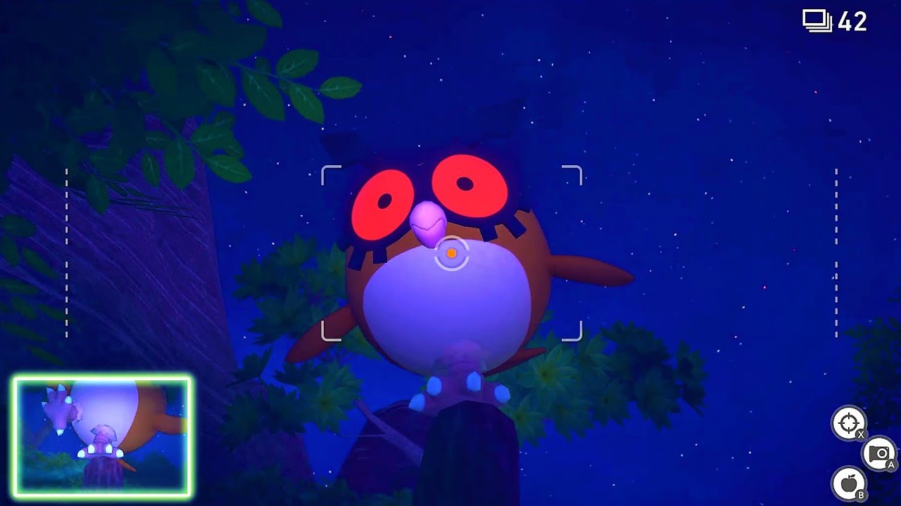 Hoothoot's Hidden Foot - Florio Nature Park (Night) | New Pokémon Snap