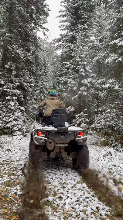 ️☃️ #automobile #квадроцикл #квадрик #brp #offroad #прыжок #зима #снег ...