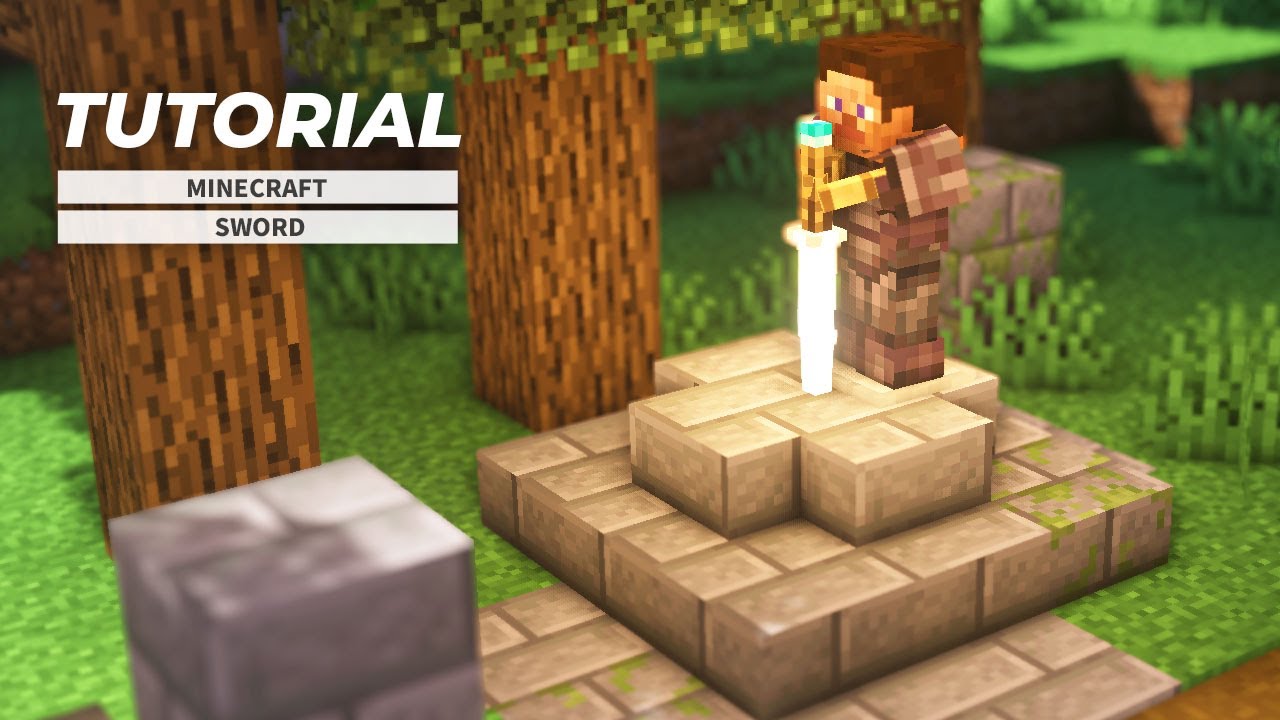 Minecraft How To Make Excalibur In The Stone Youtube