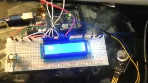 Detect gas via mq2 sensor on arduino and display it on lcd