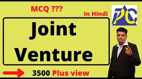 MCQ on Joint venture ! In Hindi
